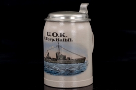 U.O.K. 3. Torp. Halbfl. reservist's beer mug