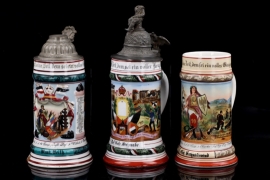 3 x patriotic beer mugs
