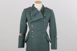 Hptm. Beck - Beob.Abt.7 officer's field coat with Afrikakorps cuff title