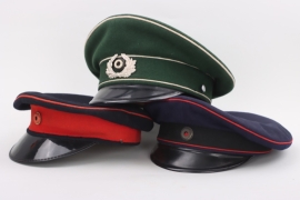 3 x Imperial / Weimar visor caps