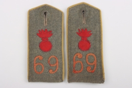 Shoulder boards - 3. Lothringisches Feld-Artillerie-Regiment Nr. 69