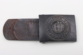 WWI Bavarian EM/NCO buckle with leather tab
