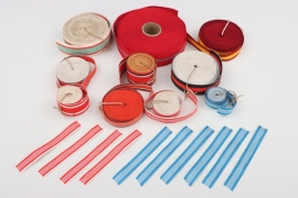 Lot of ribbon rolls for medals & decorations