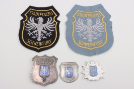 Federal republic of germany - "Stadtpolizei Schweinfurt" lot of police badges