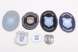 Federal Republic of Germany - Stadtpolizei Kitzingen lot of police badges