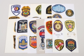 Lot of international police badges