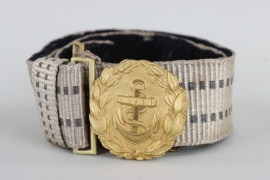 Kriegsmarine officers brocade belt and buckle