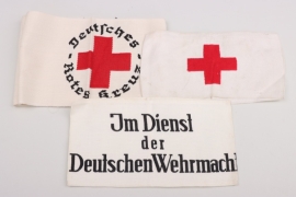 Wehrmacht & DRK three armband
