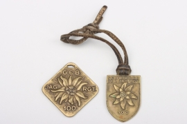 2 x Gebirgsjäger-Regiment 100 pendant