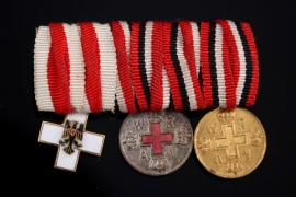 Miniature Medal Bar with Red Cross Honor Badge on Ribbon 2. Pattern
