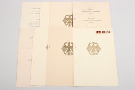 Document grouping to an Oberstleutnant of the German Bundeswehr