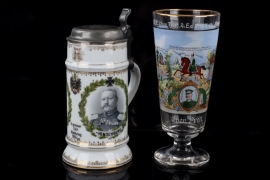 Reservist's glas + mug 1st WW