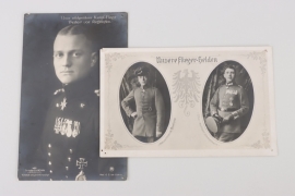 Freiherr von Richthofen, Manfred, Boelcke & Immelmann - portrait postcards