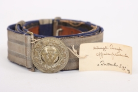 Prussian officer's dress belt and buckle