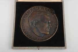 Pert Fankhauser commemorative plaque 1937 in case