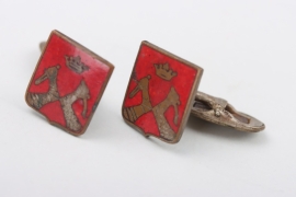 Cuff links with coat of arms of North Karelia