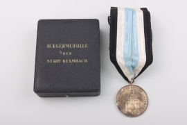 Medal of Merit of the City of Kulmbach in case - Feinsilber