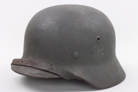Heer M35 double decal helmet - rough paint