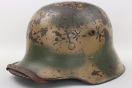 Heer M18 helmet (transitional) with camo paint