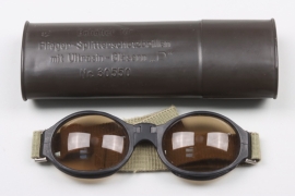 Luftwaffe splinter protection goggles in case - Fl. Nr. 30550