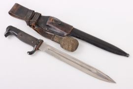 Reichswehr dress bayonet KS 98 with frog and knot