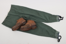 Wehrmacht Gebirgsjäger mountain shoes & trousers