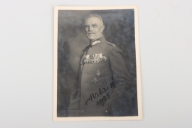 Handsigned portrait photo of a Bavarian General (highly decorated) - von Malaise?