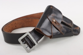 Wehrmacht officer's belt "Zweidornkoppel" and pistol holster