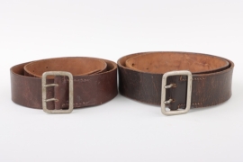 2 + NSDAP "double open-claw" leather belt