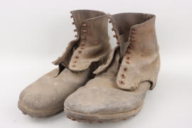 Wehrmacht low ankle field boots
