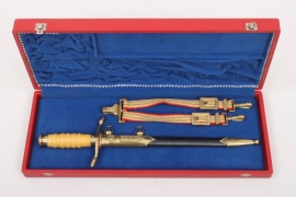 NVA army general's dagger with hangers and case