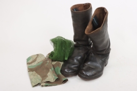 Wehrmacht marching boots + mosquito net and gloves