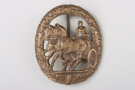 German Horse Driver's Badge 3rd Class in Bronze - S&L