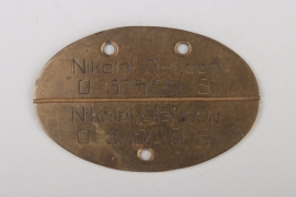 Clausen, Nikolai Asmus - U-Boot commander military ID tag