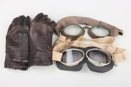Flight gloves & two Flight goggles