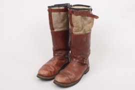 Luftwaffe flight boots - brown