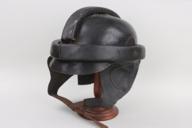 NSFK pilot's leather crash helmet