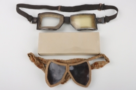 WWI two pairs of protection glasses