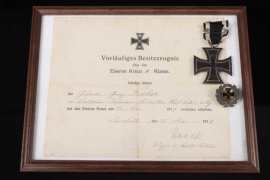 1914 Iron Cross 2nd Class with certificate