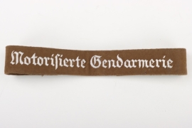 Police cuff title "Motorisierte Gendarmerie" for Wachtmeister