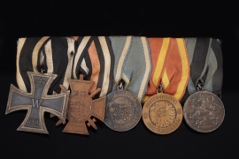 Medal bar with 5 awards including 2 times Finland Valour Medals