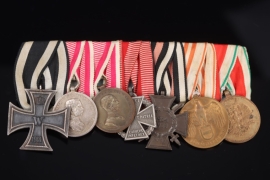 Austria - large medal bar with 7 Decorations