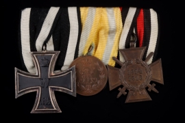 Medal bar with three awards