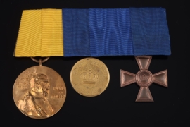 Medal bar with 3 prussian awards