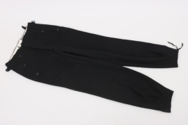 Waffen-SS black Panzer trousers - Rb-numbered