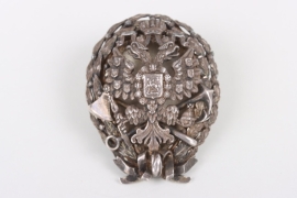 Badge for graduates of the News Institute of Alexander III on screw-back - silver