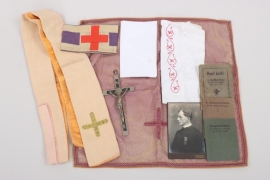 Grouping of an WWI military priest