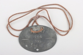 Paratrooper ID tag with cord