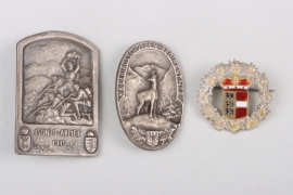 Austria-Hungary - lot of three cap badges