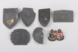 Austria-Hungary - lot of seven cap badges